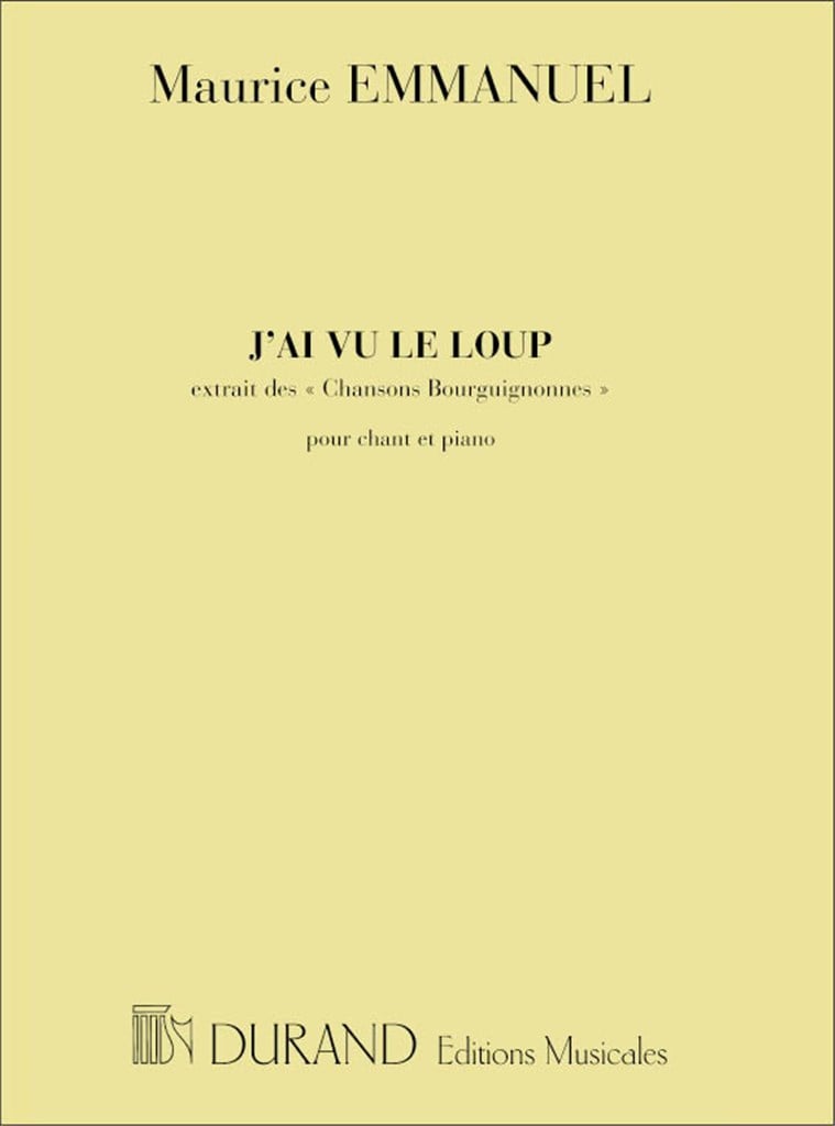 J'Ai Vu Le Loup